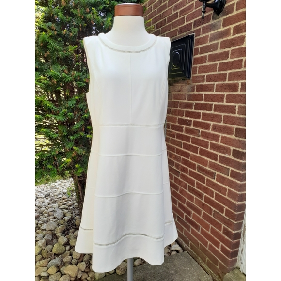 Tommy Hilfiger Crepe Cutout Fit & Flare Dress - Picture 3 of 9